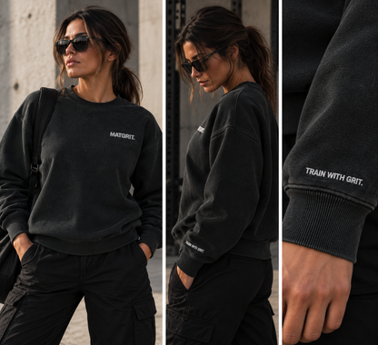 MATGRIT™ | Women’s Vintage Embroidered Crewneck