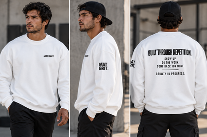 MATGRIT™ | Built Through Repetition Oversized Sweatshirt